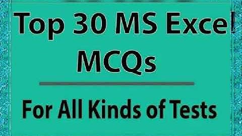Top 30 MS EXCEL MCQS for all kinds of test|| PPSC NTS ITS ANF ARMY NAVY