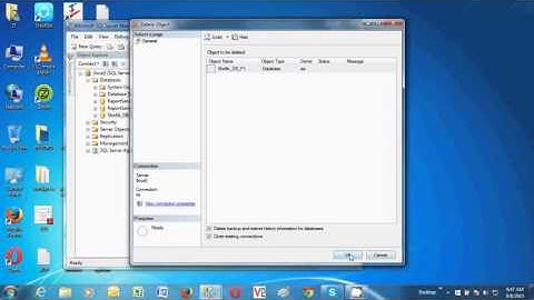How to Delete Database from SQL server 2008 R2