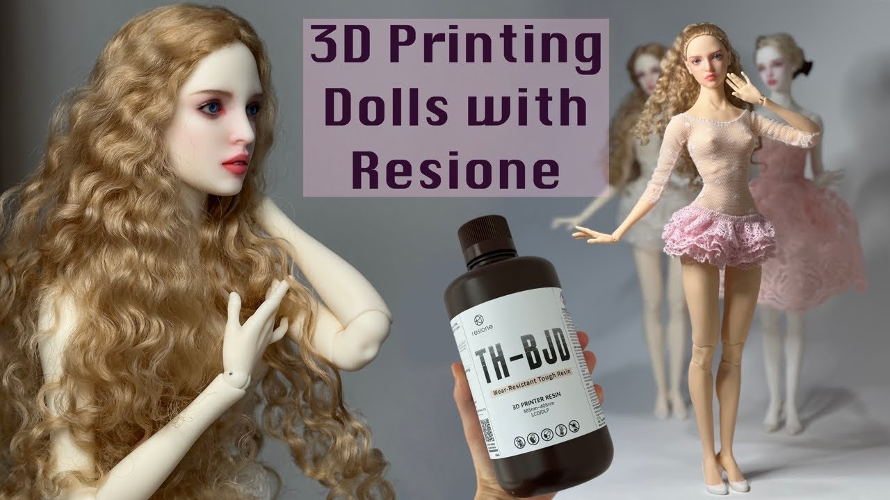 3d printing Dolls with TH-BJD Resione Печатаю куклу на принтере смолой TH-Bjd