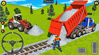 Railway Road Construction 3D - JCB Train Road Builder Simulator - Android Gameplay screenshot 5