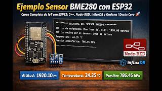 BME280 con ESP32: Código COMPLETO (Temperatura, Presión, Humedad y Altitud) 🏔️