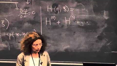 Catherine Sulem - Waves, Spectral Theory, and Applications Conference