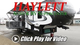 (Sold) HaylettRV - 2017 Jayco Seismic Wave 400W Toy Hauler Luxury Fifth Wheel RV