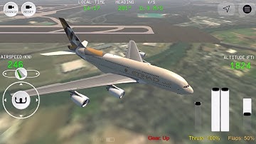 RC FS Advanced Real Flight Simulator Full GamePlay A380 ETIHAD by ios Android 3/11/22 AGR EP48
