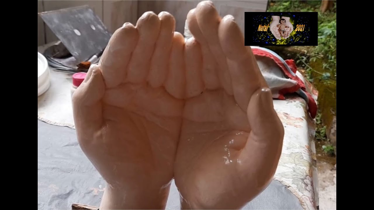 2ª Parte   Mãos de gesso feitas com alginato