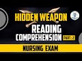 HIDDEN WEAPON READING COMPREHENSION PART 02 | NURSING EXAM | LIVE@02PM #gyanlivenursing #gyanlive