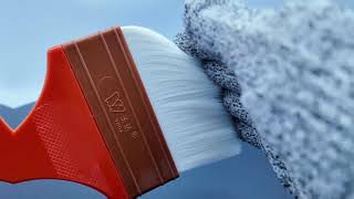 YUDA Orange Foam Paint Brush | Smooth Application & Easy Control – Full Showcase! #painting #brushes