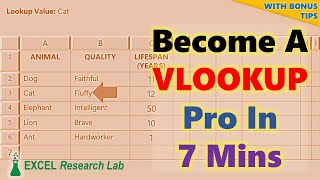 Ms Excel Vlookup Formula Tutorial Learn Vlookup In Under 7 Mins