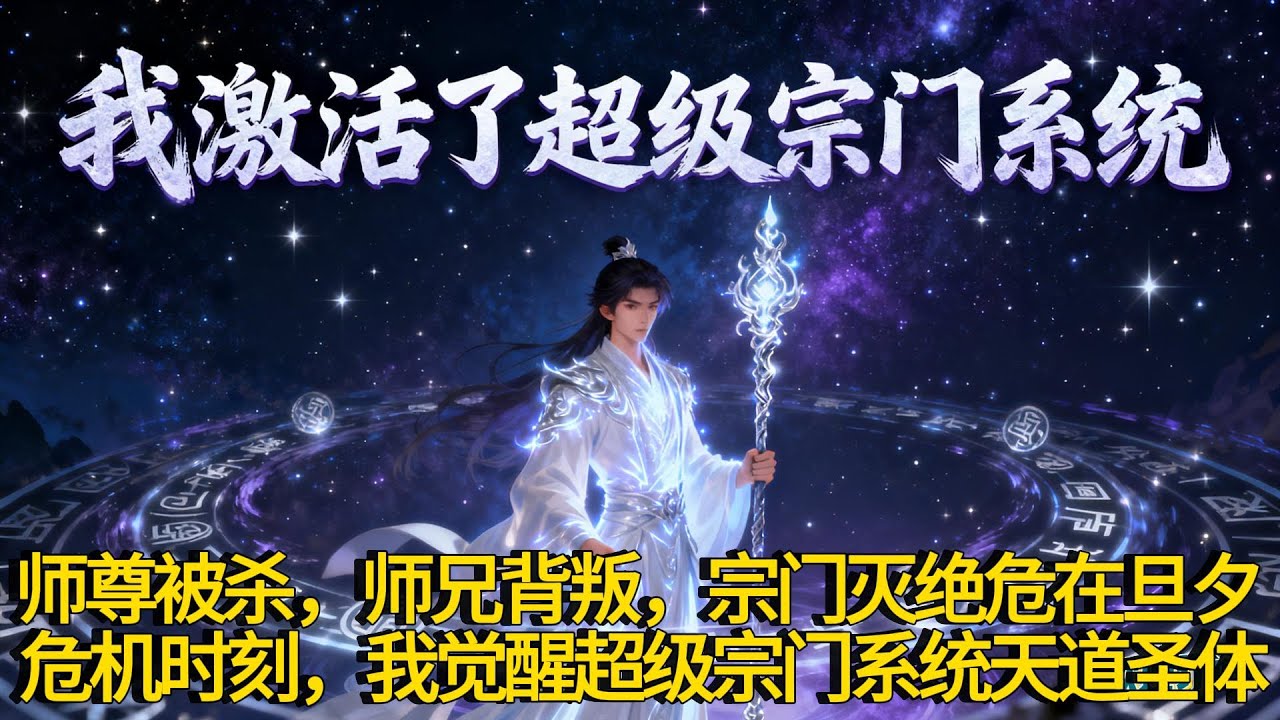 《宗门覆灭，我激活了超级宗门系统》師尊被殺，師兄背叛，宗門滅絕危在旦夕，危機時刻，林天覺醒超級宗門系統，成為了臨天宗新宗主。「天道聖體、靈氣大殿、法器靈寶、等級提升.....」#玄幻 #系统 #爽文