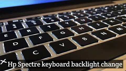 How to backlight keyboard change | hp spectre x360 backlight keyboard change