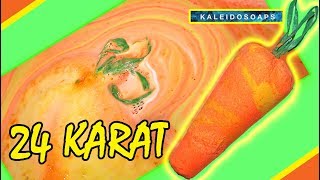 KALEIDOSOAPS - 24 KARAT 🥕 Bath Bomb - DEMO & REVIEW Underwater View - Giant Carrot