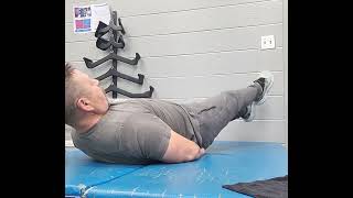100 four count Flutter Kicks to strengthen core and leg muscles