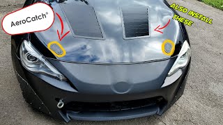 Hood pins install on my K24 FRS