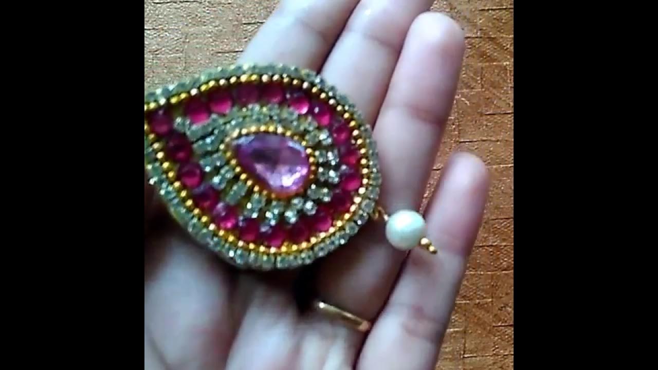 How to make saree pin YouTube