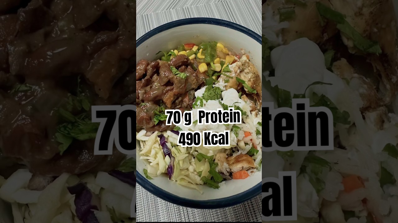 High-Protein Burrito Bowl🌯🥗Quick • Easy • Super Filling 💪