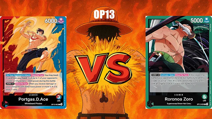 [OP-13] POV One Piece TCG: Ace vs. Zoro Local Round 3