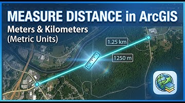 Afstand meten in meter en kilometer in ArcGIS