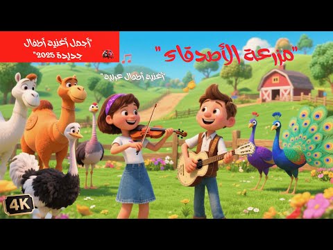 مزرعة الأصدقاء أغنية ممتعة للأطفال مع الجمل والطاووس والنعامة 