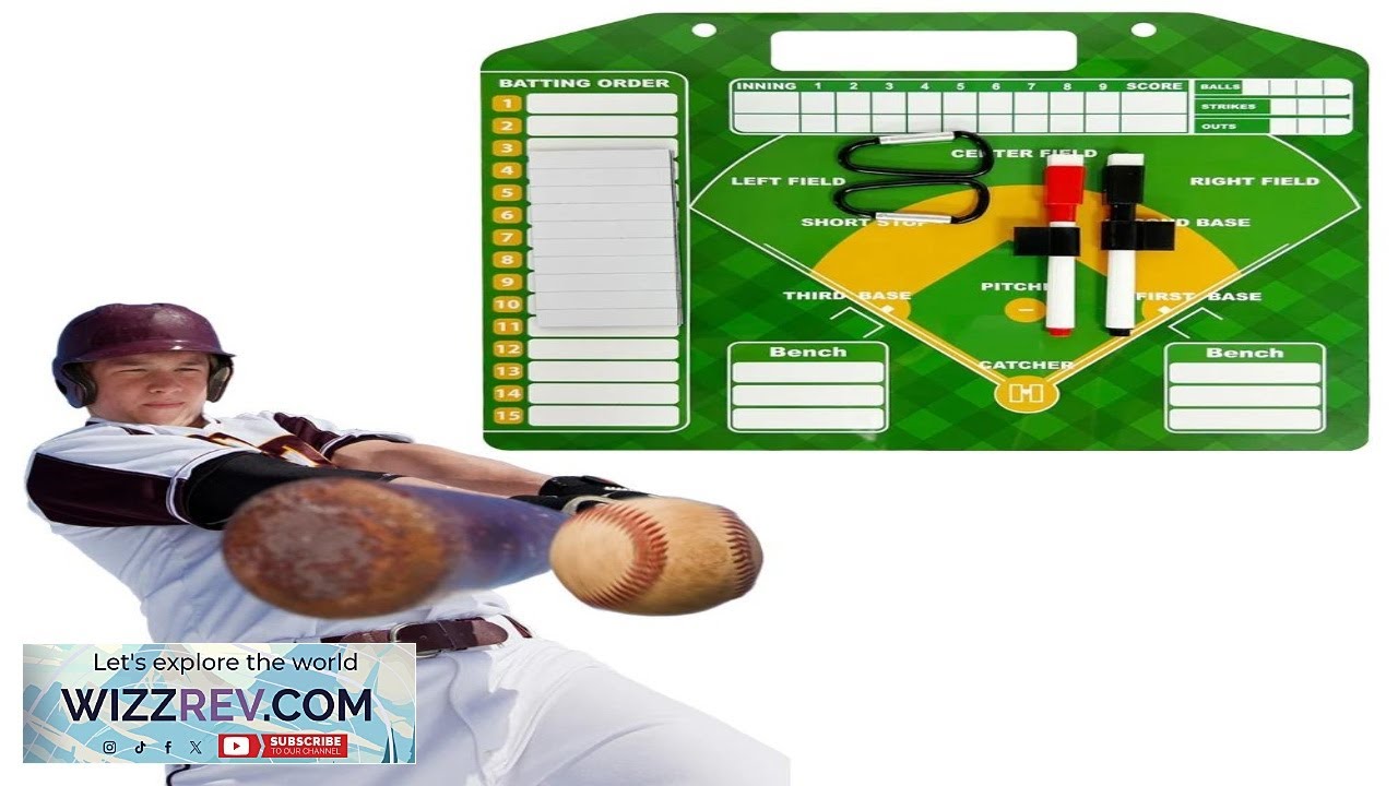 Magnetic Baseball Lineup Board Dry Erase Baseball Clipboard Softball Lineup Cards Marker Review