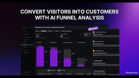 Convert visitors into customers with AI funnel analysis