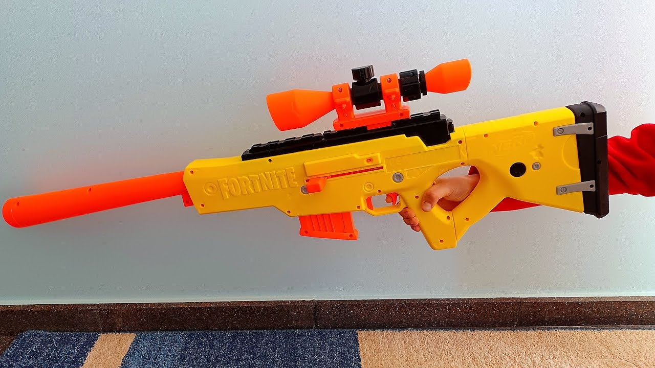 Testing the Fornite Nerf Sniper 🔫🔥 YouTube