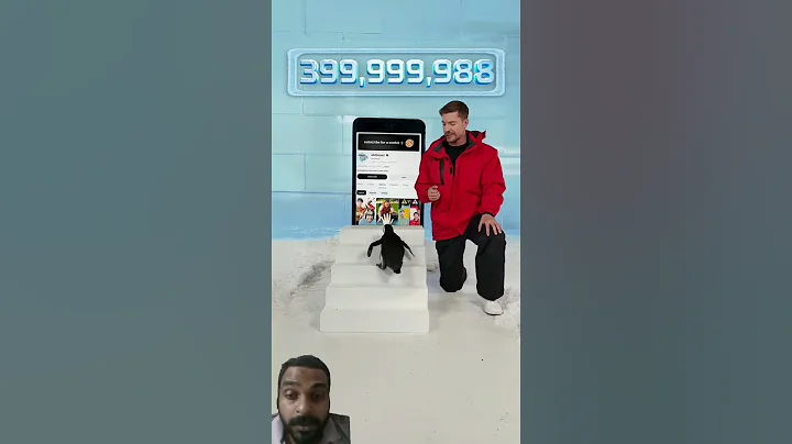 Can I Teach a Penguin To Subscribe? #mrbeast #ytshort #yt #ytshorts #funny