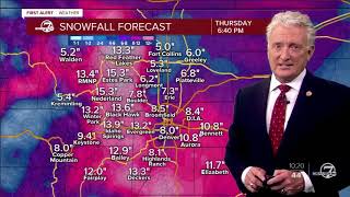 60s in Denver today but snow tomorrow