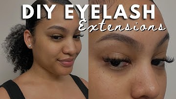 DIY Lashes at home tutorial| B&Q last clusters|Falscara|Easy DIY
