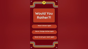 Would You Rather? 🤪 Fun, Crazy & Hilarious Choices Game | Interactive Quiz Shorts