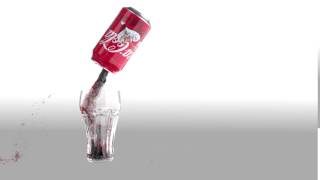 Pouring Coke into glass simulation (Maya + Realflow)