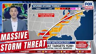 2,000-Mile Severe Storm Threat Has More Than 100 Million At Risk