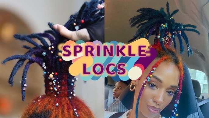 Salon Planted - Did someone ask for Loc Extensions adorned with Loc Bead  Sprinkles? You can now add Loc Bead Sprinkles to your loc service.  #locextensions #charlottelocextensions #locs #locstyles #locjewelry  #locjewels #locsprinkles #