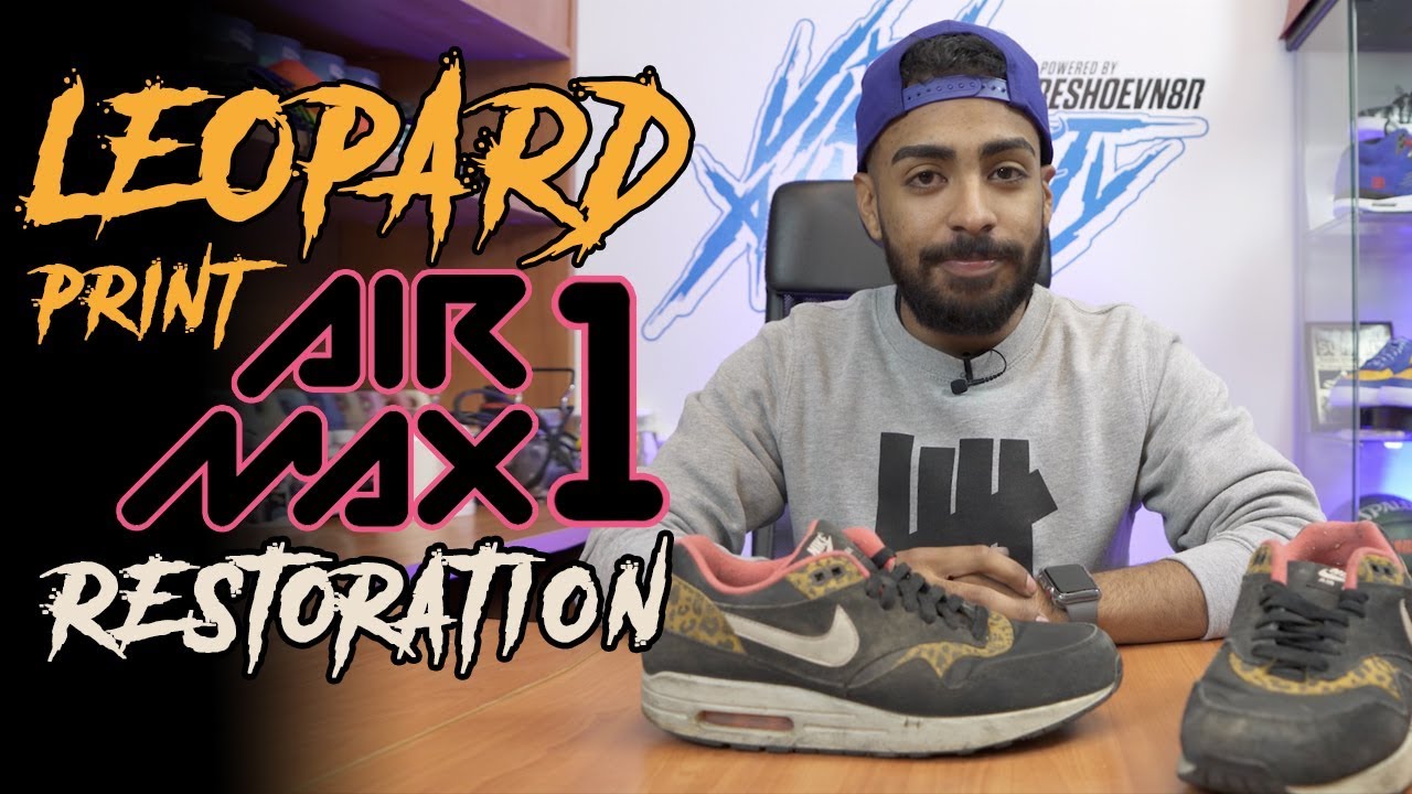 Suede Nike WMNS Air Max 1 Leopard Restoration by Vick Almighty