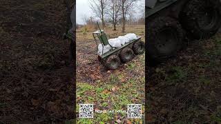 Ukrainian ground drone 🚀 Can deliver munitions, evacuate wounded, cover for infantry