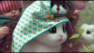 Cute Fluffy Easter Bunnies