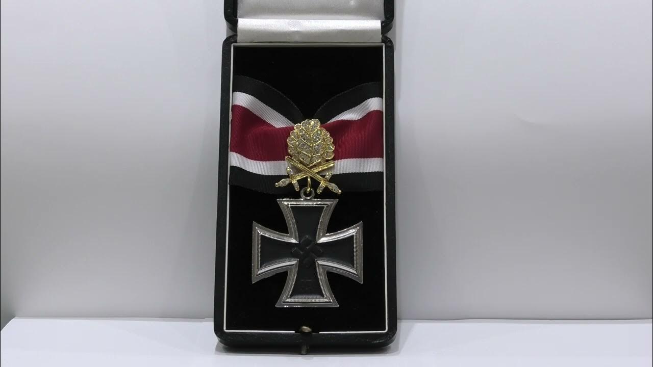 Knights cross of the Iron Cross with Golden Oak Leaves Swords and