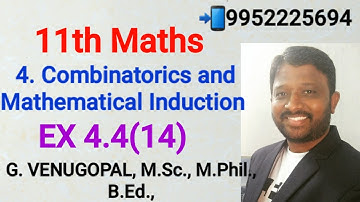 11th maths|exercise 4.4 q no 14|mathematical induction |explained in tamil &English