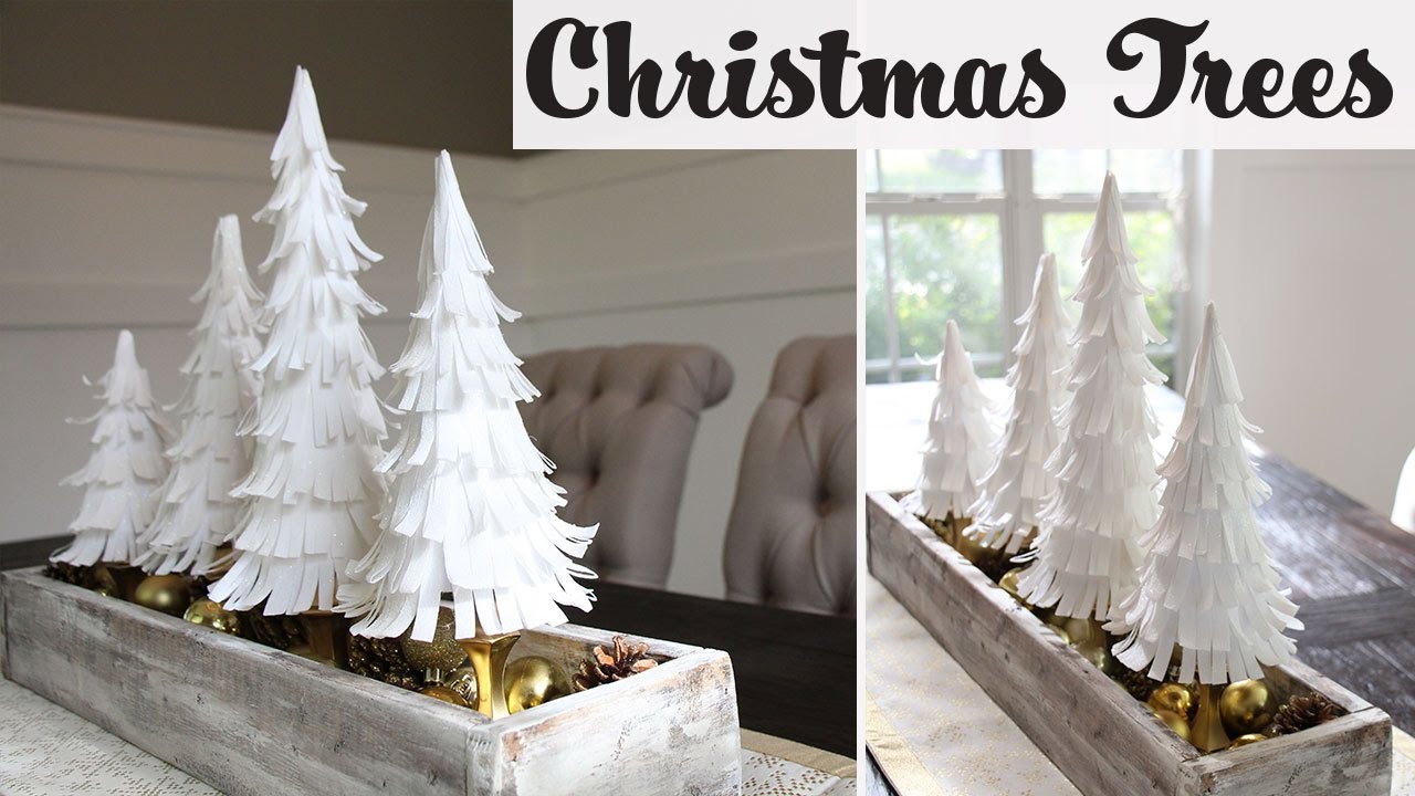 Diy Paper Crepe Christmas Trees Arbolitos Navidenos Collab