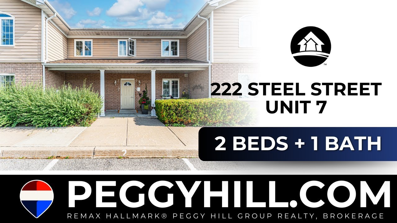 A PLACE TO SETTLE IN, FEEL WELCOME, & LIVE COMFORTABLY! - 222 Steel Street Unit 7, Barrie