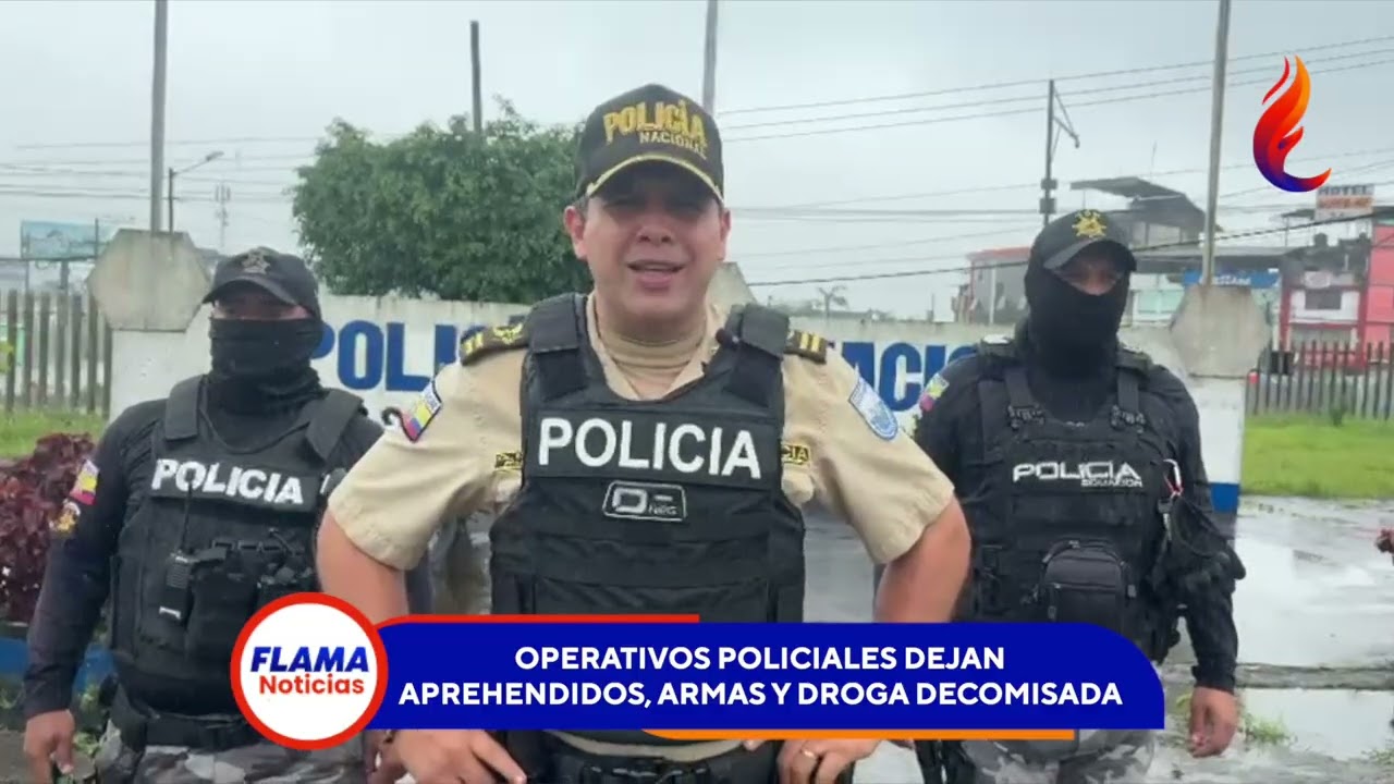 Operativos policiales en Santo Domingo dejan detenidos, armas incautadas y vehículos recuperados