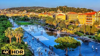 Nice 🇨🇵 France - Downtown Walking Tour (4k Ultra HD 60 fps)