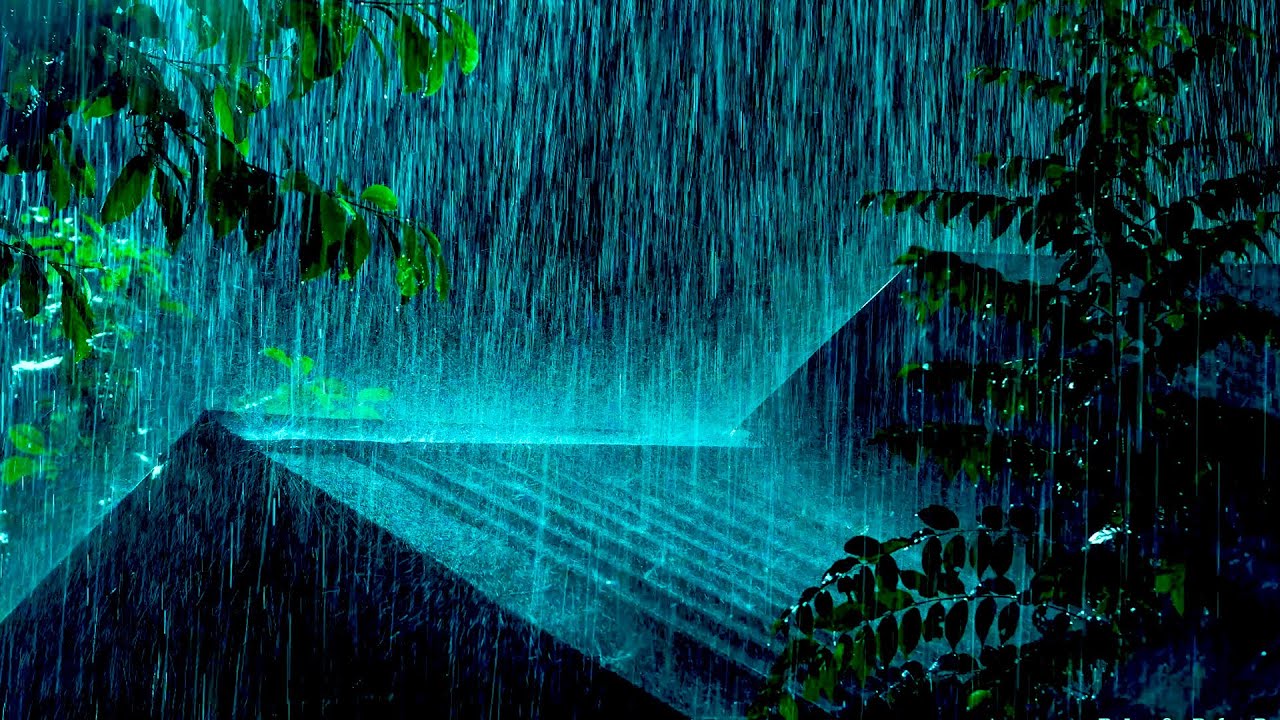 Heavy Rain and Thunderstorm Sounds Under Tin Roof ⚡ Relaxing ASMR for Deep Sleep & Anxiety Relief #1