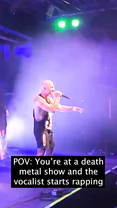 When death metal vocalist starts rapping 😤 #archspire #staytech #speedrap