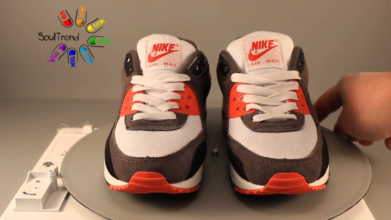 Кроссовки Nike Air Max 90 Premium Infrared Red Grey Black White краткий обзор от магазина Soul Trend