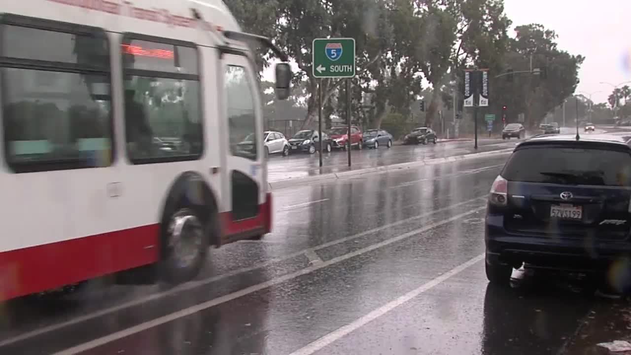 Rain in downtown San Diego YouTube