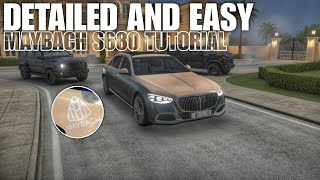 Detailed Maybach S680 Build tutorial in Car Parking Multiplayer 