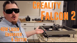 Creality - Falcon2 - 40 Watt Laser Engraver & Cutter - Unbox, Build, & First Run