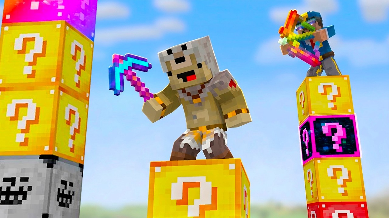 J'ai survécu à la GUERRE de LUCKY BLOCK EXTRÊME !!!