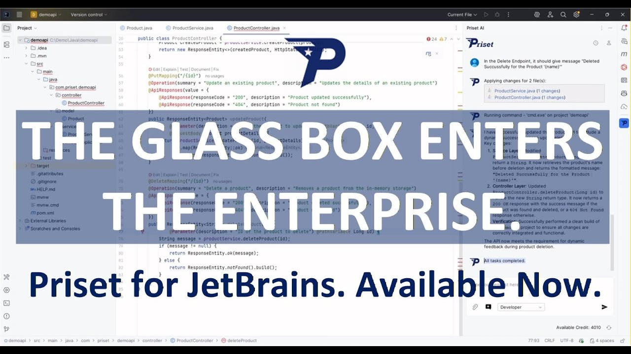 Priset for JetBrains: Enterprise Spring Boot Development at 100x Speed