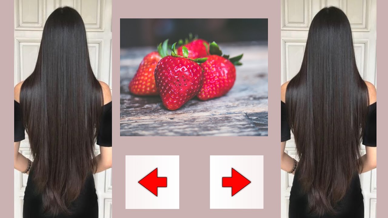 STRAWBERRY 🍓 + MAYONNAISE !!! How To Grow Long and Thicken Hair ame
